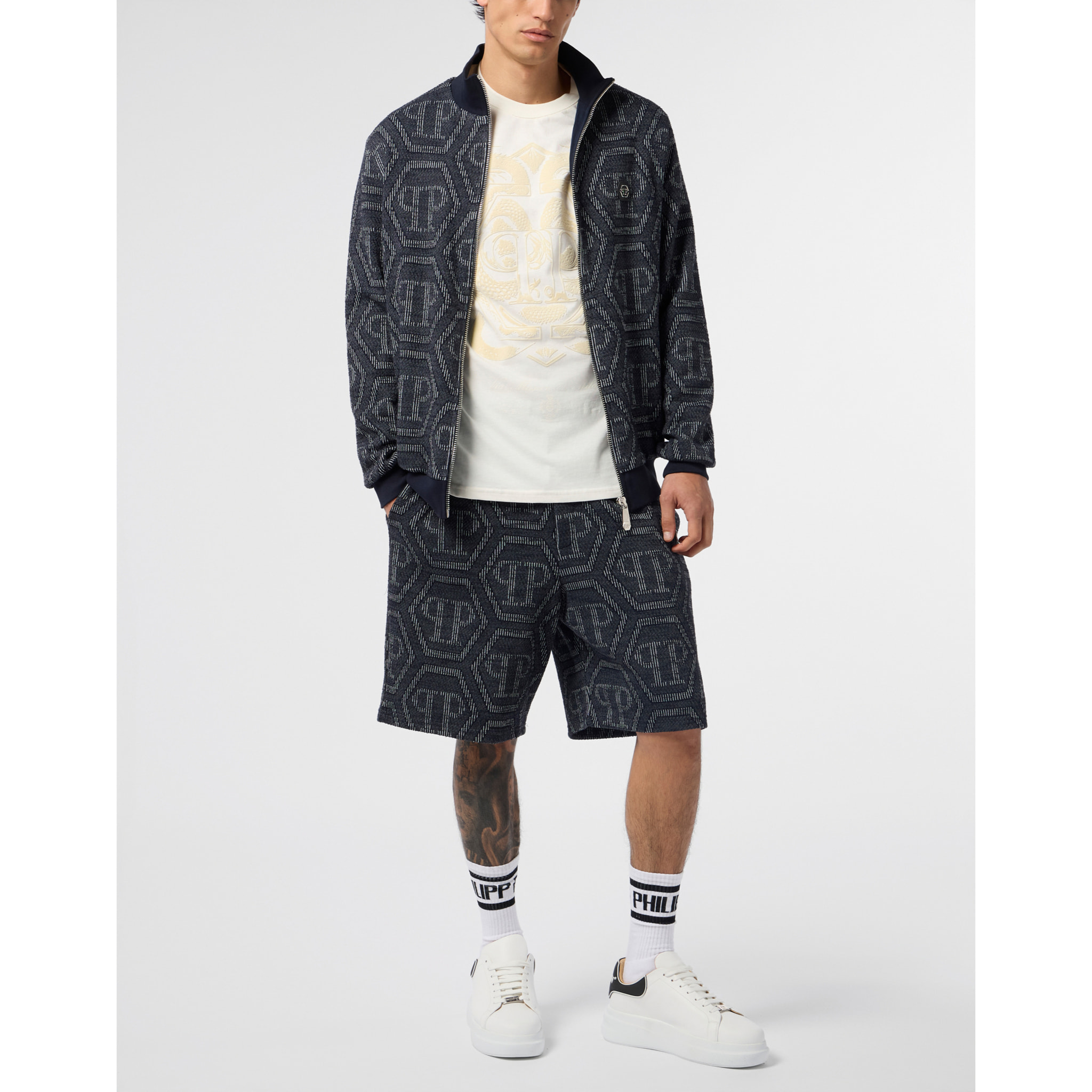 PHILIPP PLEIN Jacquard Tracksuit Jacket Monogram