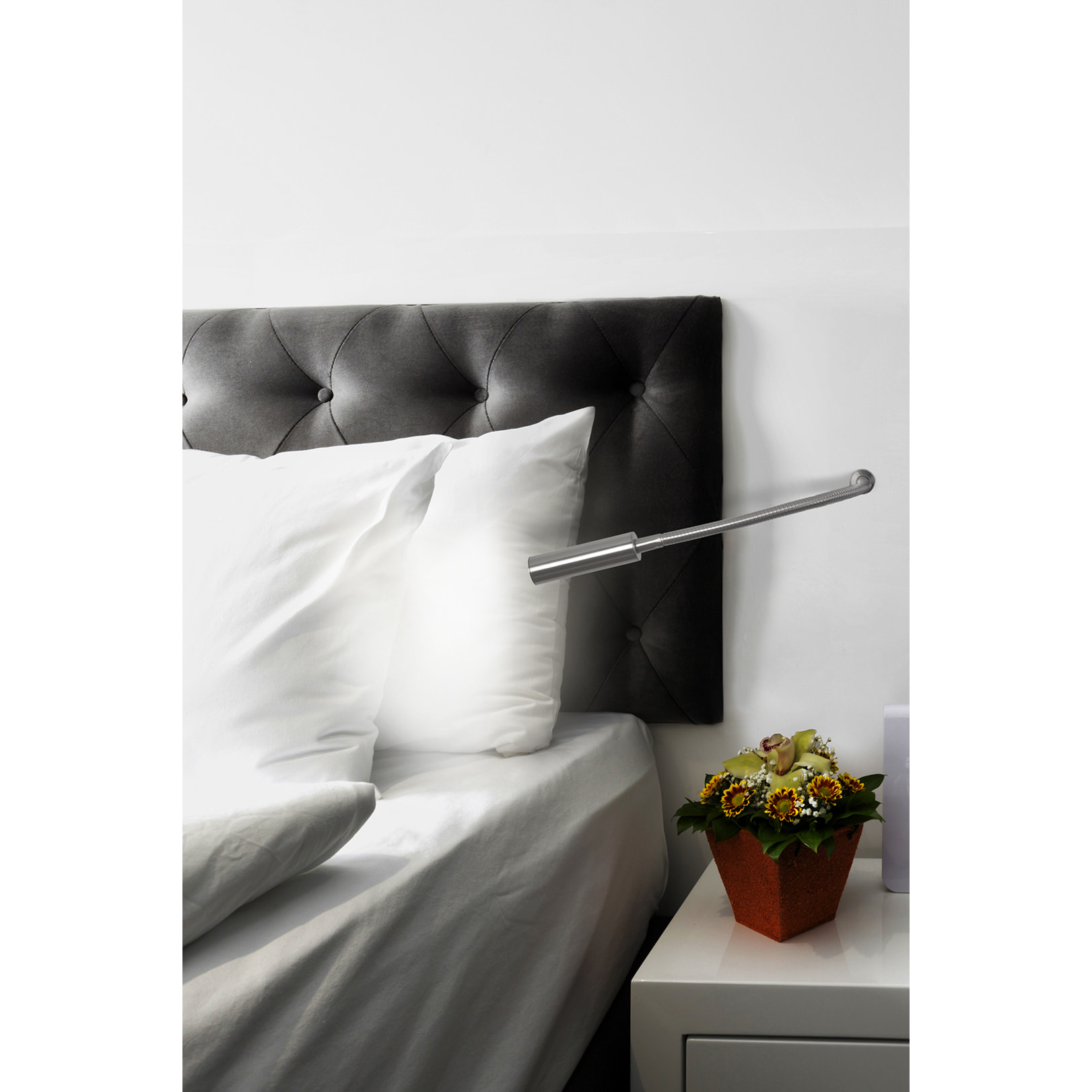 LEDS C4 Luz de lectura Tip LED 4.2 Blanco cálido - 3000K TOUCH DIMMING Níquel satinado 175lm