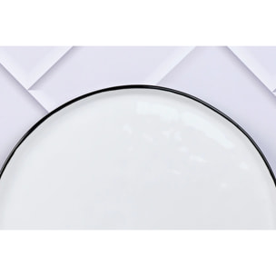 Assiette PURE Ø27,5cm - 4 pièces - Blanc Neige