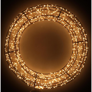 Ghirlanda in metallo con led cm ø38h6,5