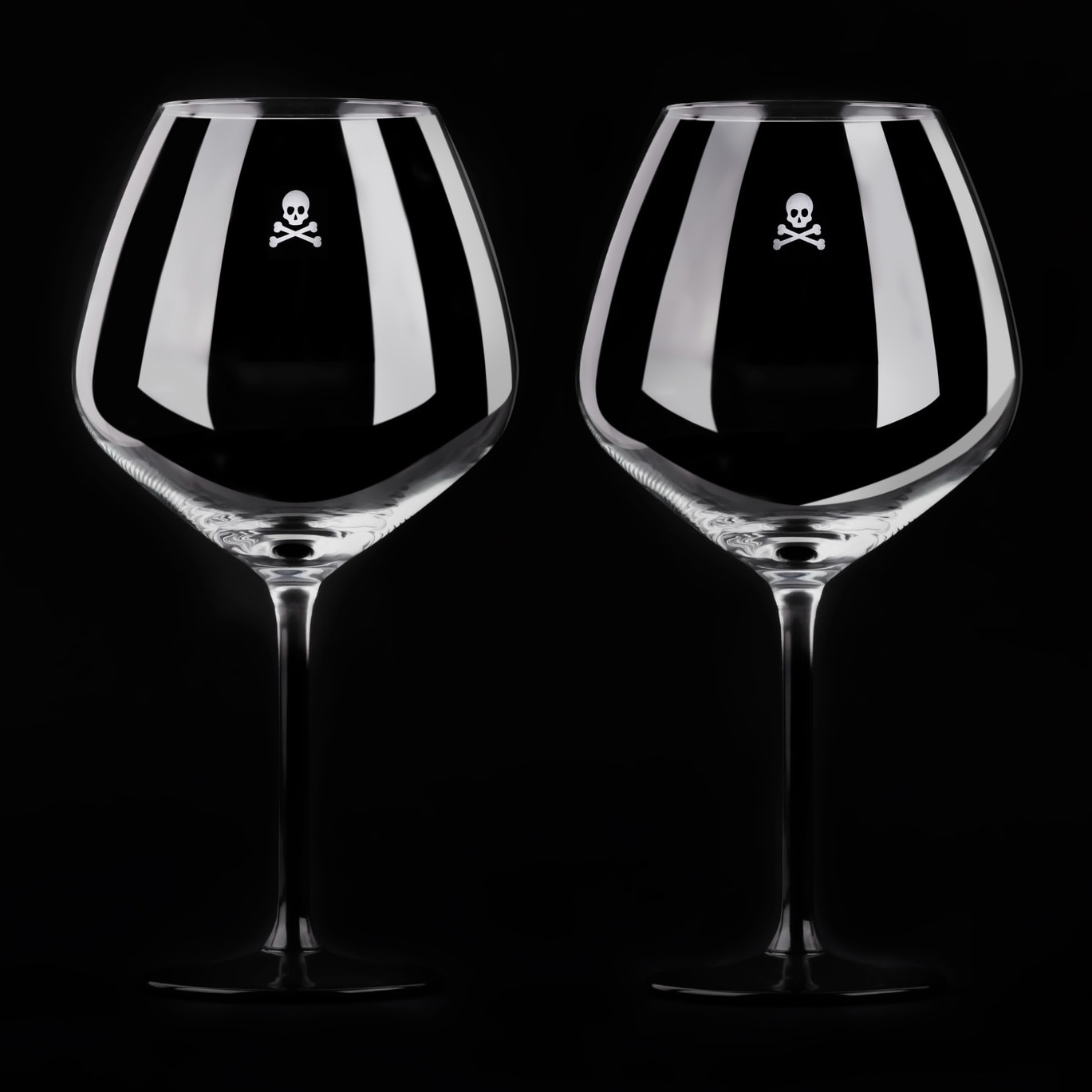 Juego de 12 copas gin calavera de 720ml en cristal scalpers home