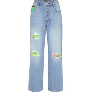 PHILIPP PLEIN Denim Trousers Loose Fit NEW BAROQUE