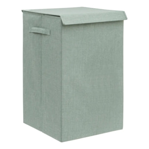 Corbeille à linge Colorama rectangulaire pliable 74L vert céladon