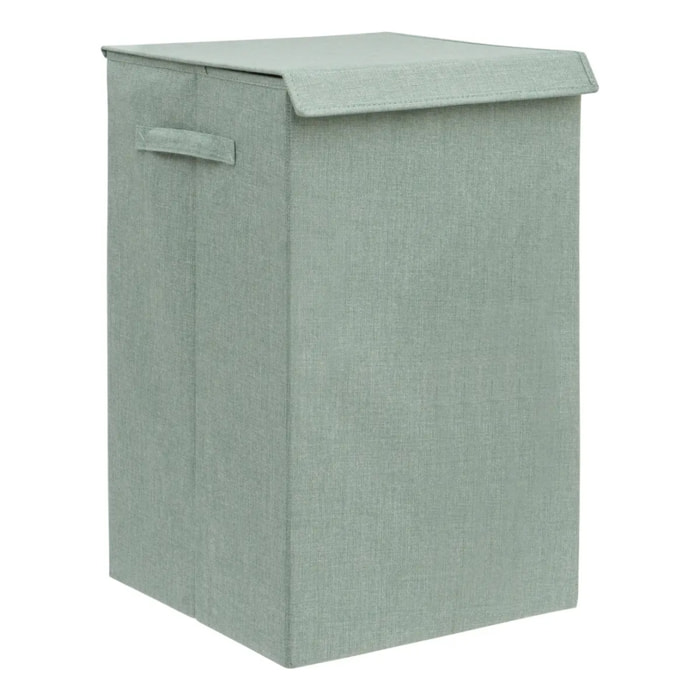 Corbeille à linge Colorama rectangulaire pliable 74L vert céladon