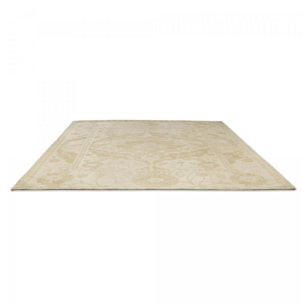 Tapis salon et chambre fait main en coton motif floral CHICDOUB