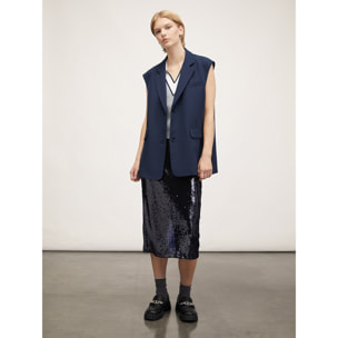 Motivi - Gilet over - Blu