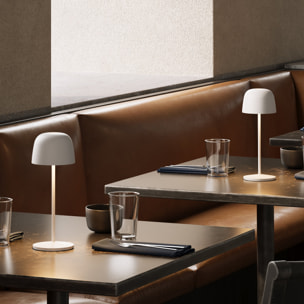 Lampe de table sans fil SOPHIA Blanc H28cm