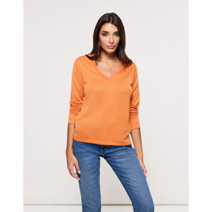 Camiseta Manga Larga Naranja - Imarama