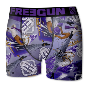 Calzoncillo boxer freegun color violeta para niño