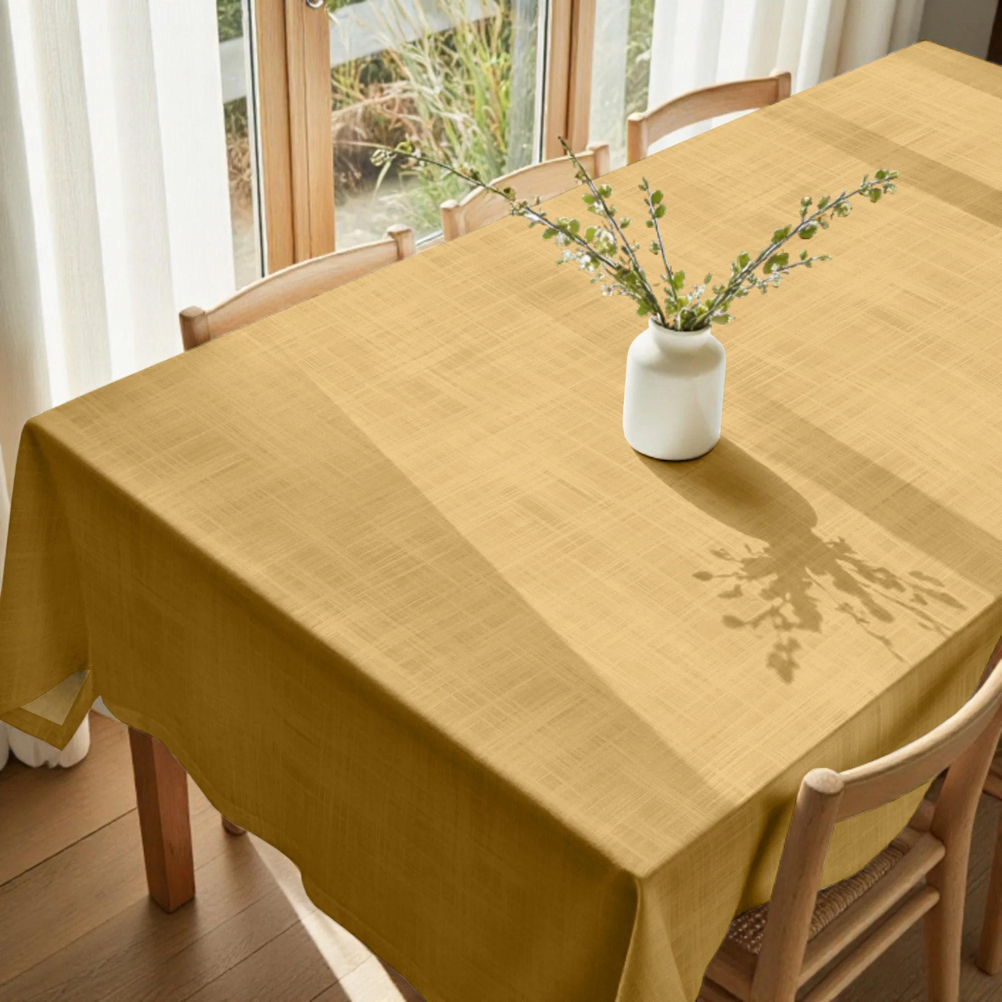 Nappe en résine anti-taches moutarde