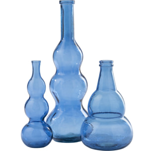 J-Line Vase - verre - bleu