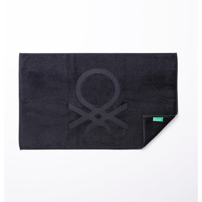 Alfombra de baño negra Benetton, 50x80cm, 10000gsm 100%algodón