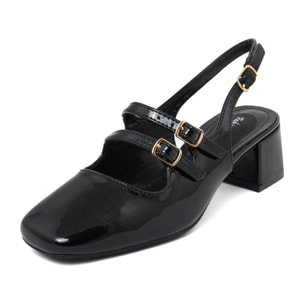 Slingback Donna colore Nero-Altezza tacco:5cm