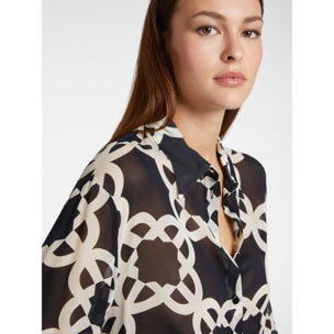 Elena Mirò - Camicia Monogram - Nero