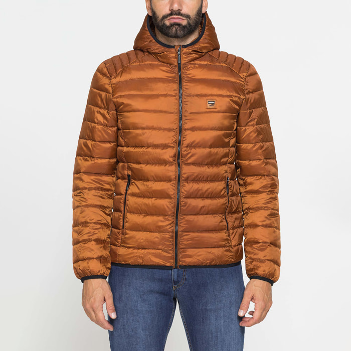 PIUMINO ULTRALEGGERO IN RIPSTOP CON CAPPUCCIO