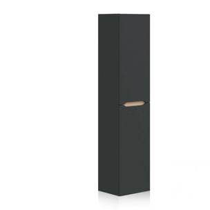 Columna de baño suspendida Opera Antracita - Roble