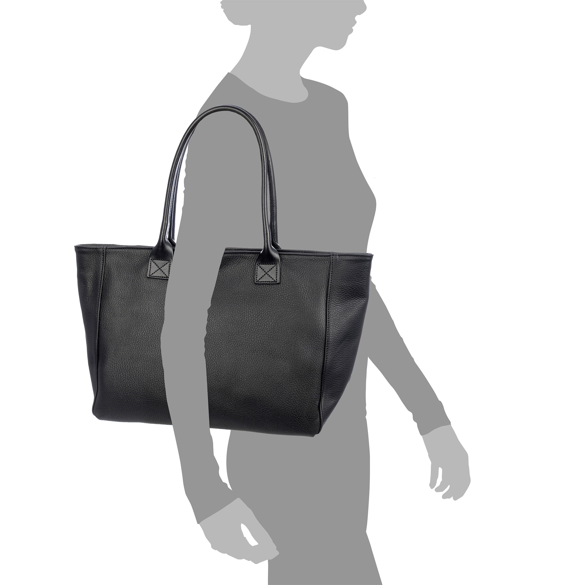 Avola borsa a spalla donna. Pelle autentica Dollaro.