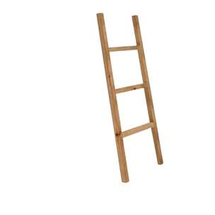 Échelle en bois massif ton chêne foncé 41x118cm Hauteur: 41 Longueur: 118 Largeur: 3.5
