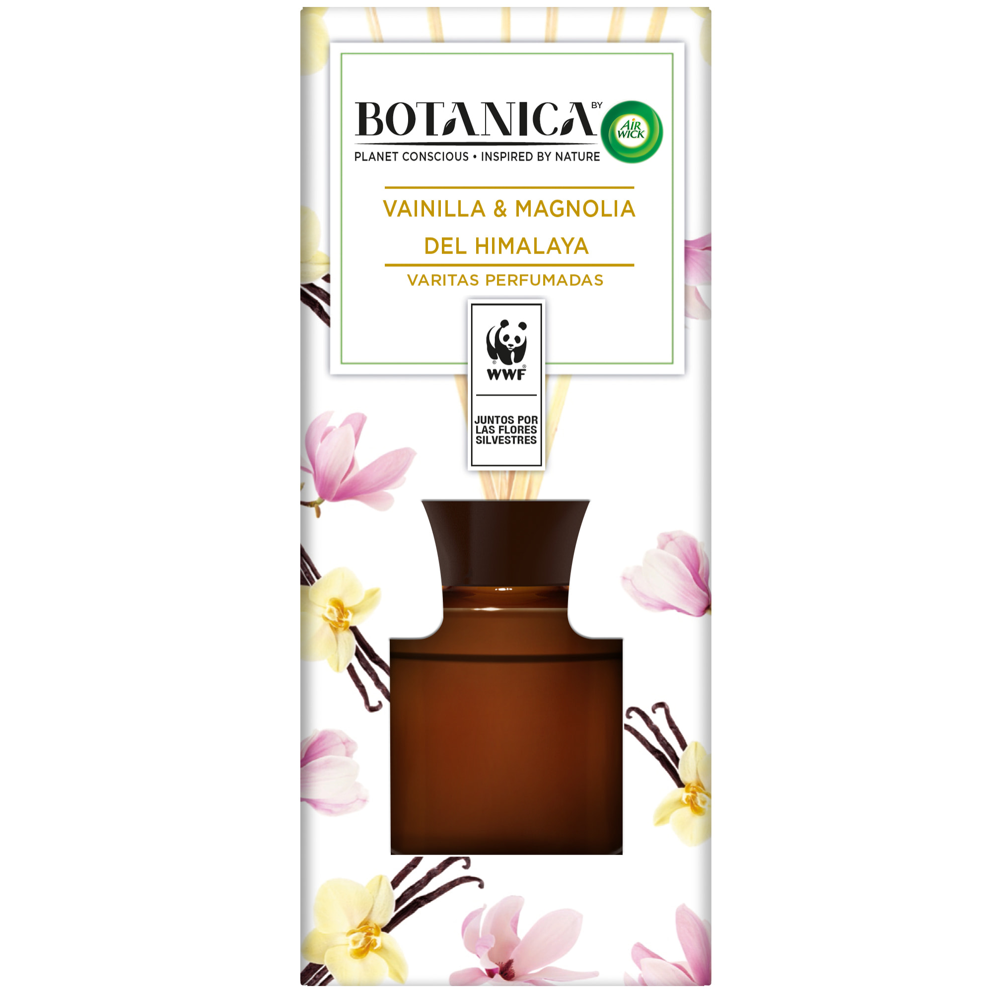 Botanica by Air Wick Varitas perfumadas, aroma Vainilla y Magnolia del Himalaya - 80ml