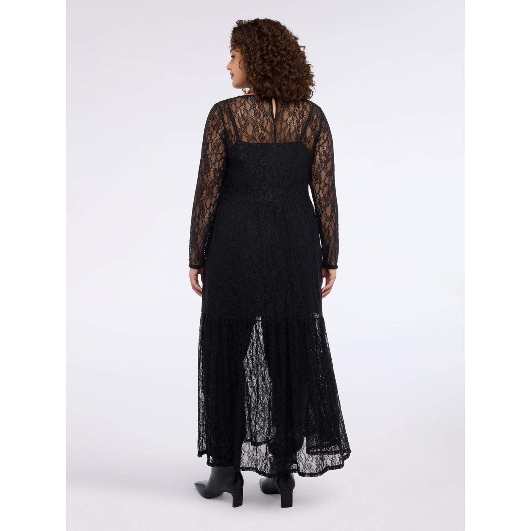 Fiorella Rubino - Vestido largo de encaje - Negro