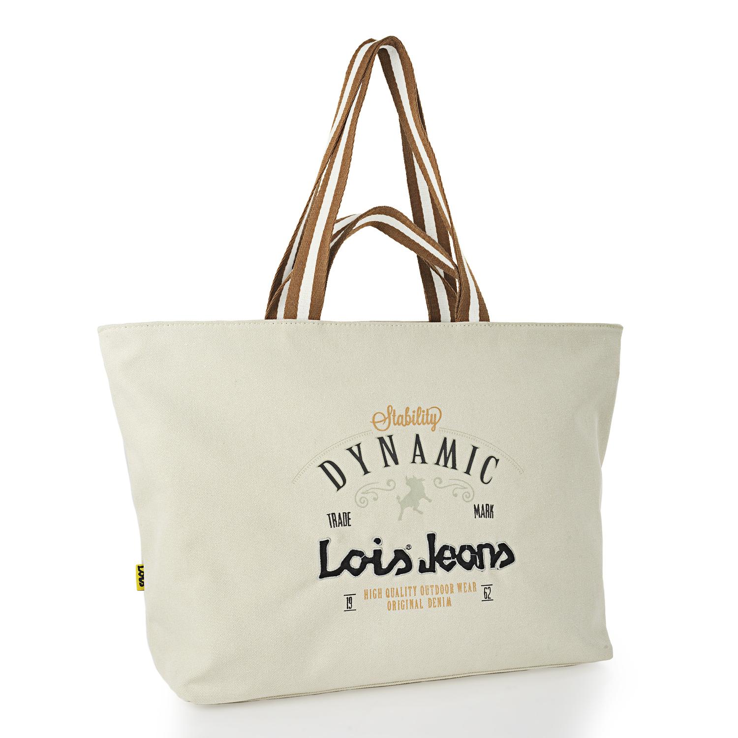 Bolso Shopper-Tote Lois Dynamic Beige