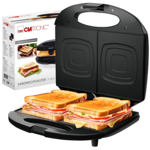 Appareil à Sandwich / Croque-monsieur Noir Clatronic ST3814-Noir