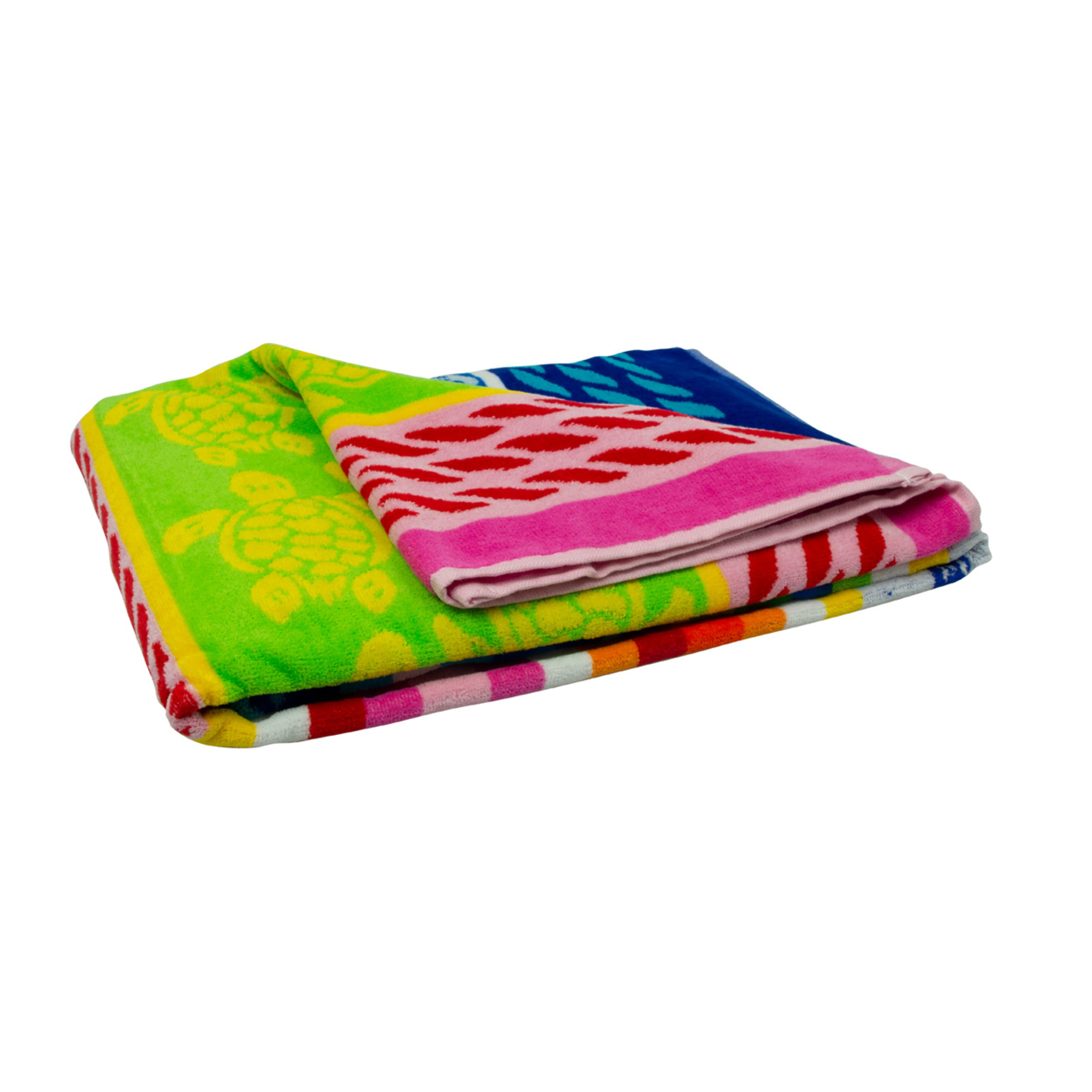 Telo Mare Spugna Jacquard Spiaggia Disegno Modica