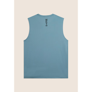 T-shirt senza maniche in tessuto quick dry