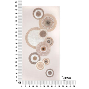DIPINTO SU TELA CIRCLY C/INSERTI -A- CM 50X3,2X100