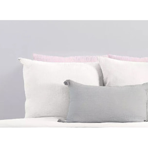 Parure Housse De Couette 100% gaze De Coton Blanc