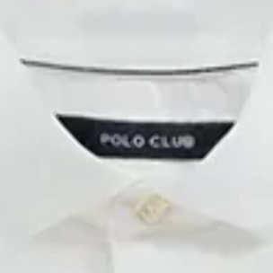 Camisa popelín blanca de corte regular con logo Polo Club