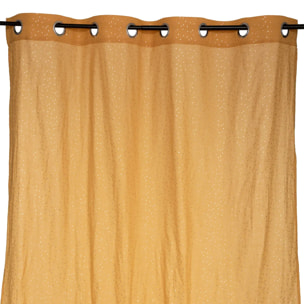 Rideau "Berlingot" jaune moutarde 140x250cm