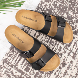 SANDALIA BABUNKERS NEGRO