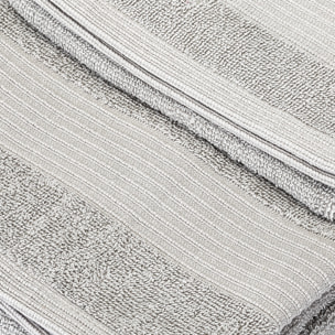 UNO CASA DESIGN Coppia Asciugamano + Ospite Julia in Spugna di Puro Cotone 500 gr/mq