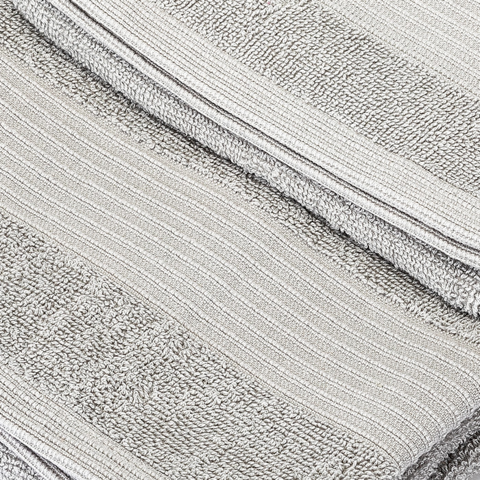 UNO CASA DESIGN Coppia Asciugamano + Ospite Julia in Spugna di Puro Cotone 500 gr/mq