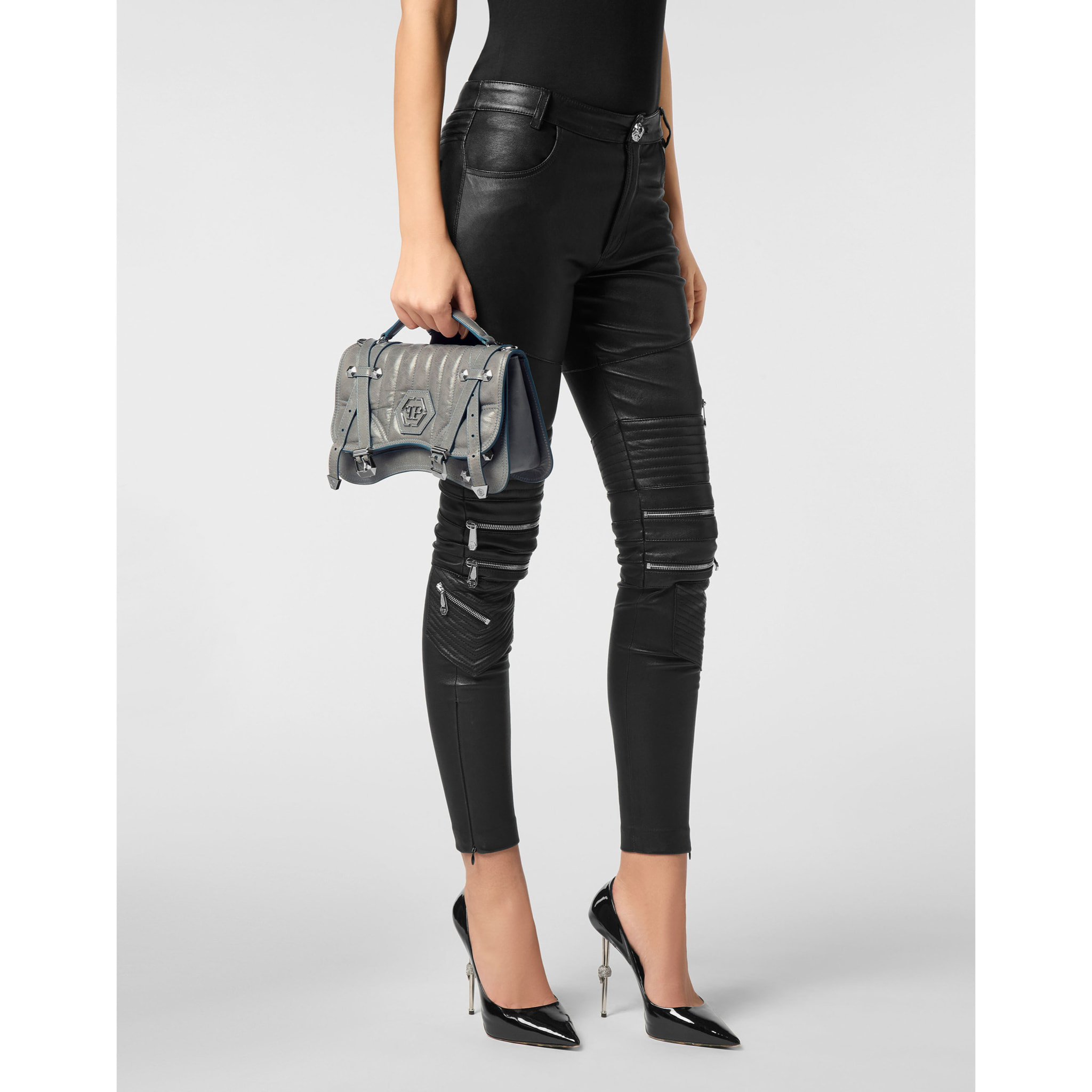 PHILIPP PLEIN Borsa con maniglia HEXAGON
