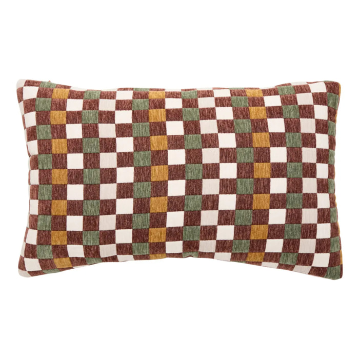 Coussin Mosai rectangulaire 30x50cm terracotta