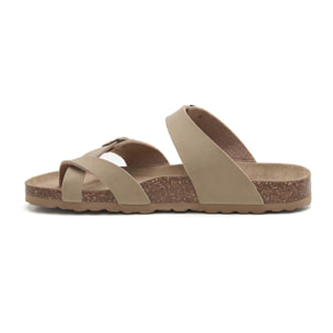 SANDALIA BABUNKERS MARRON