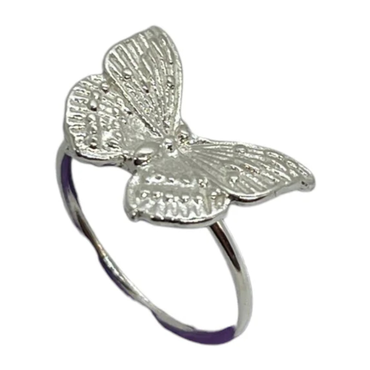 Pack de anillos finos de mariposa plata 10µ y dorado
