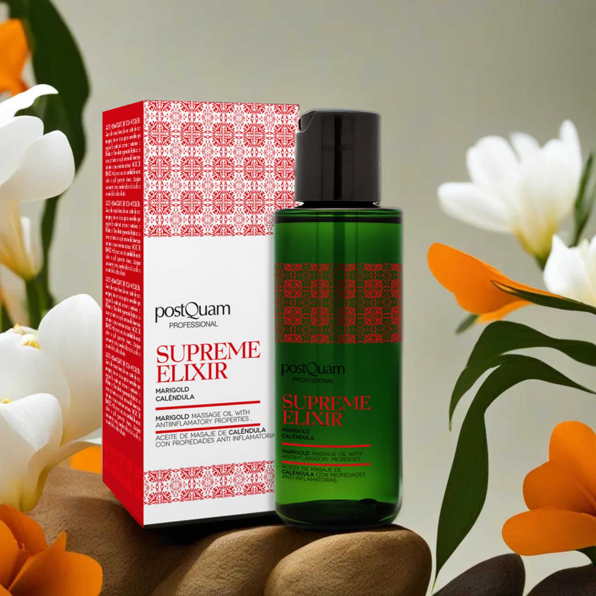 Huile de massage au calendula 100 ml.