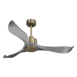 Ventilateur de plafond Réversible  Thermostat Wifi Moteur à courant continu Toits en pente Télécommande Mémoire
