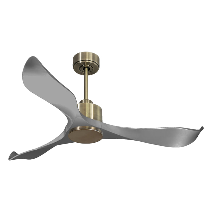 Ventilateur de plafond Réversible  Thermostat Wifi Moteur à courant continu Toits en pente Télécommande Mémoire