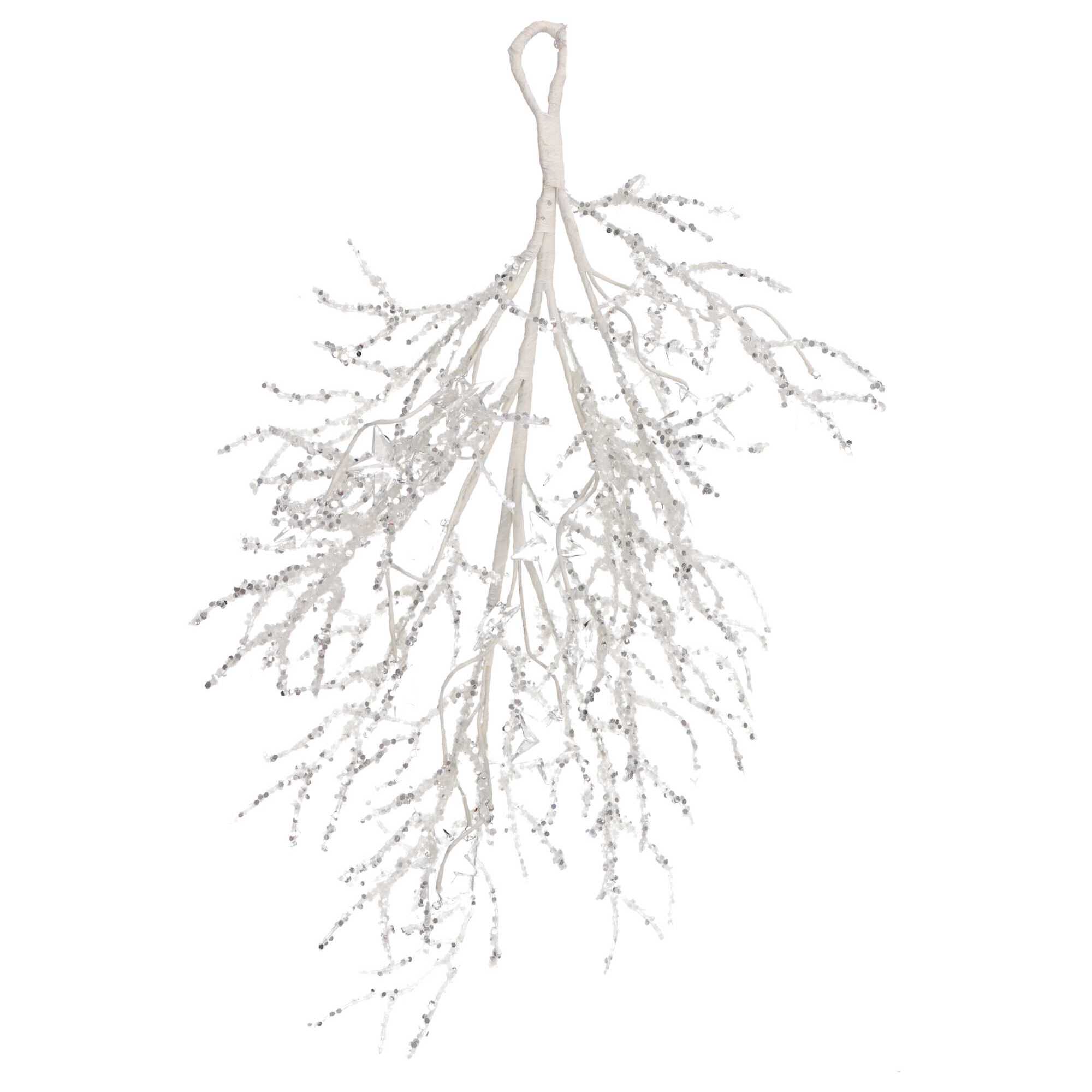 Festone in plastica stelle argento cm53