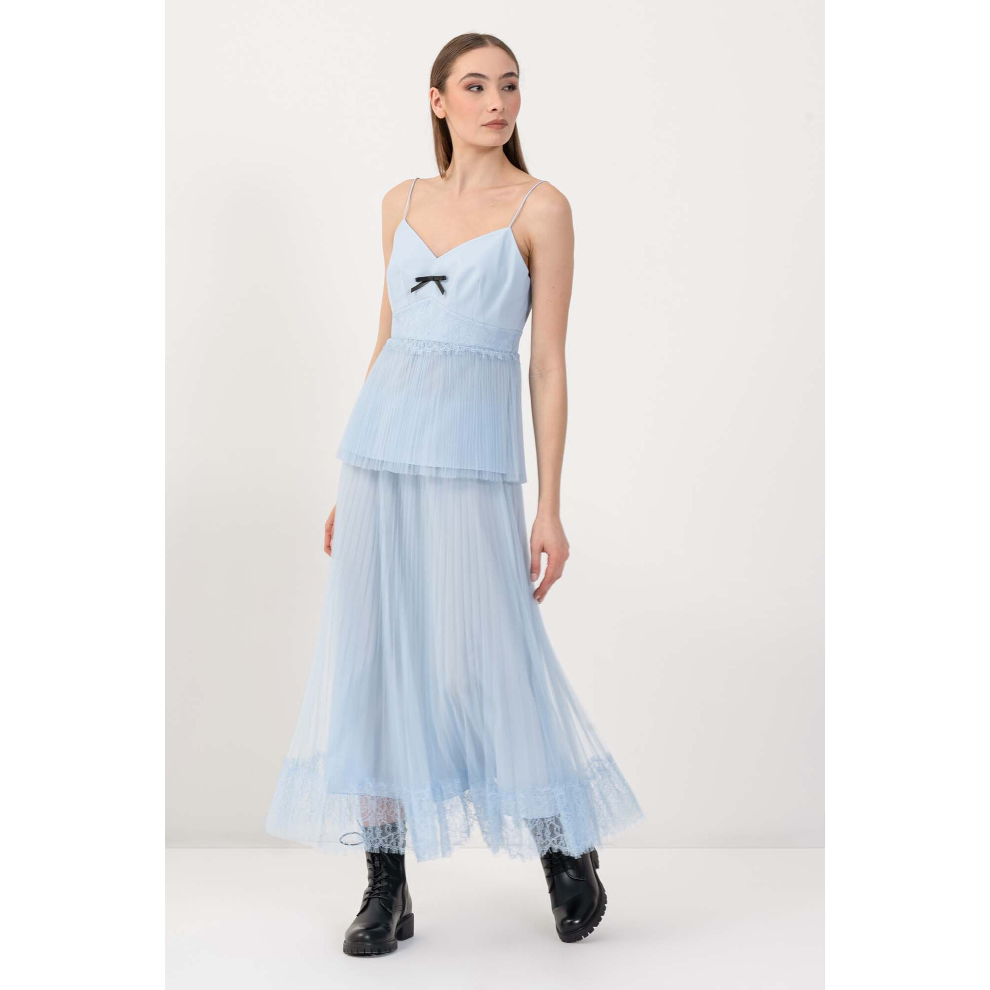 Kocca - Top elegante con tulle plissé Donna