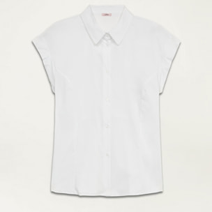 Oltre - Camisa con mangas de quimono - Blanco