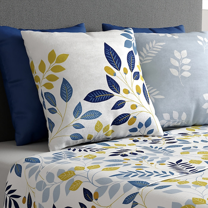 Parure De Drap 3pcs avec Drap Housse 90x190cm 100% Coton 57fils-chloÉ