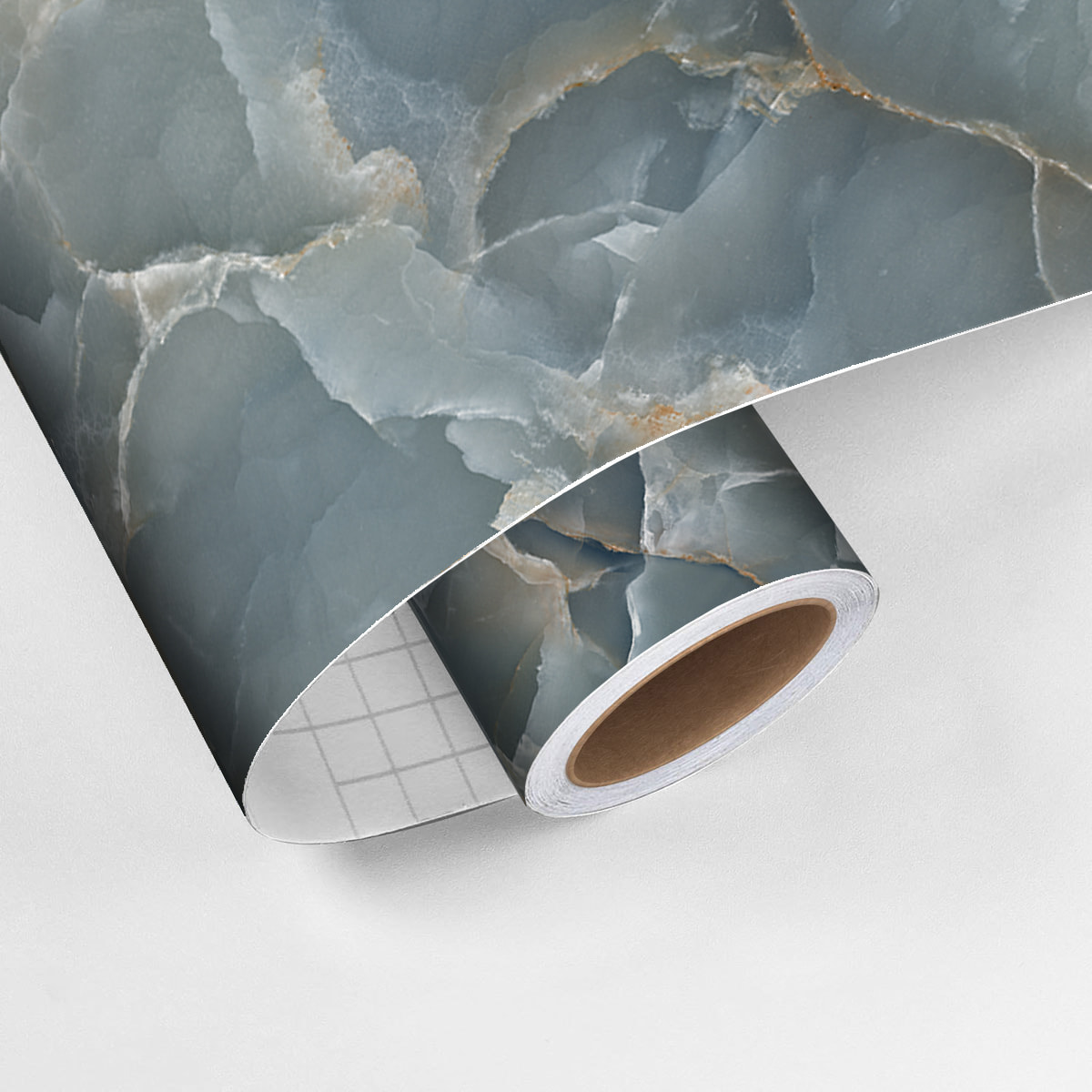 Revêtement sticker sol - MARBRE DE ROME - Rouleau adhésif Protection Anti-dérapant