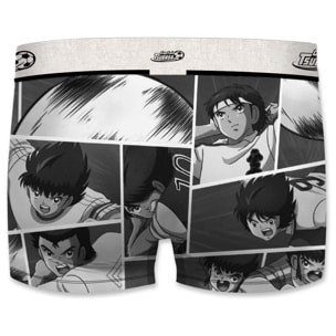 Set de 3 calzoncillos bóxer oliver y benji - capitan tsubasa para hombre microfibra