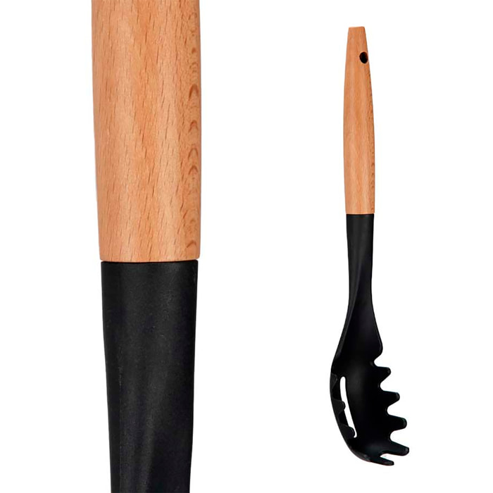 UTENSILIO PASTA COCINA MANGO MADERA