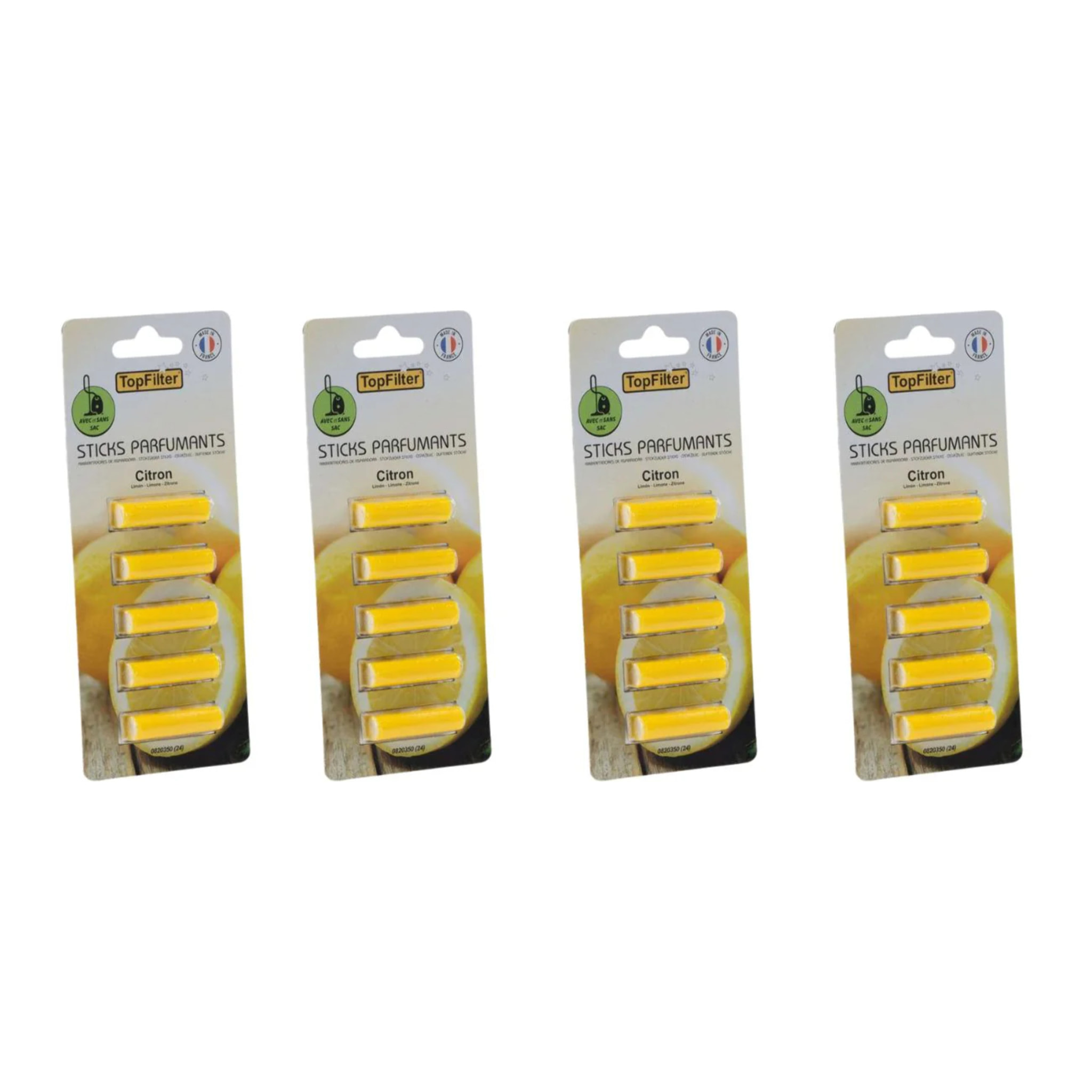 Ensemble de 20 parfums pour aspirateur en stick senteur citron TopFilter